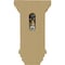 Ekena Millwork 3 1/2"W x 3 3/4"D x 6"H Mini Jefferson Wood Corbel, Alder CORW03X03X06JEAL - alternate 4
